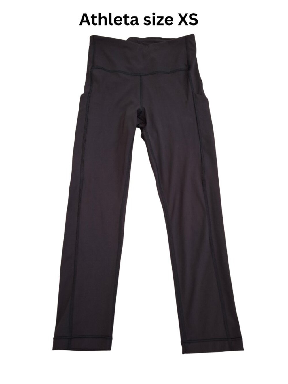 Athleta Black Salutation Stash High Rise Capri